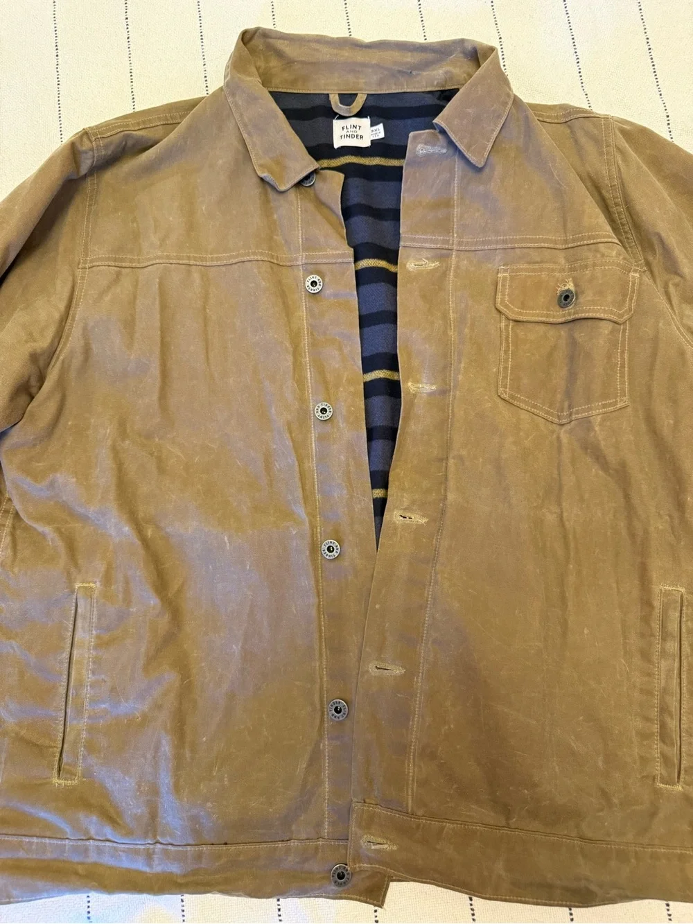 Flint and Tinder Waxed Trucker Jacket 3XL, Last of Us Jacket